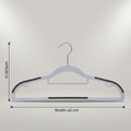 White Clothes Hanger Set of 10 by Zodiya