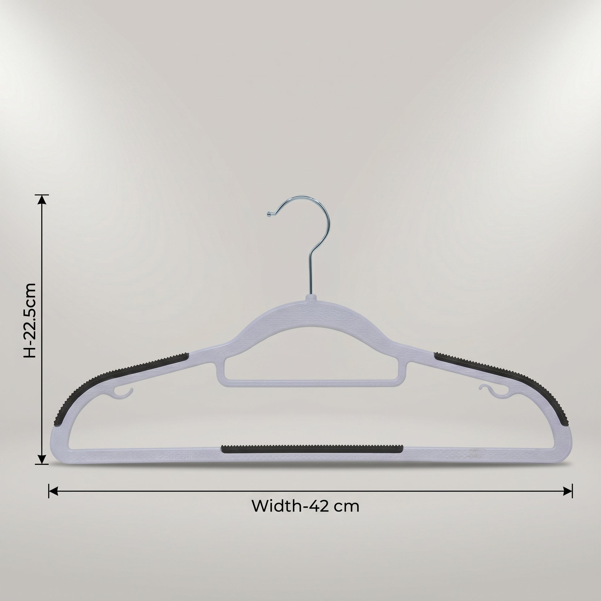 White Clothes Hanger Set of 10 by Zodiya-2