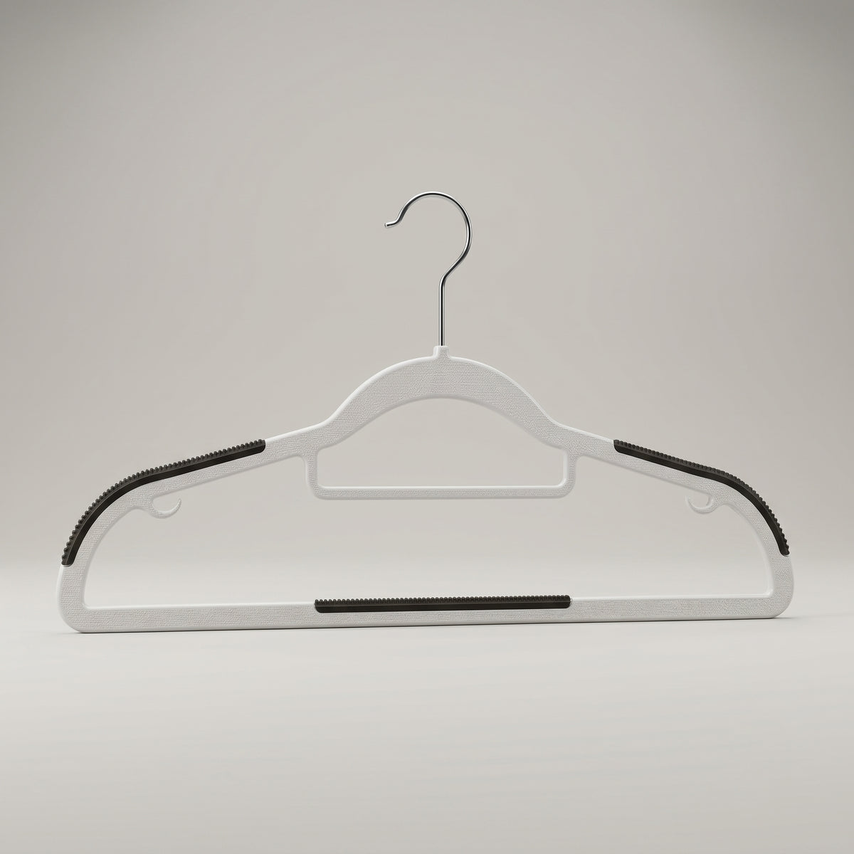 White Clothes Hanger Set of 10 by Zodiya