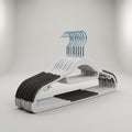 White Clothes Hanger Set of 10 by Zodiya