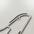 White Clothes Hanger Set of 10 by Zodiya