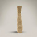 Beige Ceramic Pitcher Vase with Black Handle By Zodiya