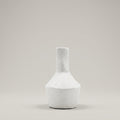 White Ceramic Pitcher Vase ( Black Handle) by Zodiya