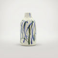 Painted Ceramic Flower Vase (Blue) By Zodiya