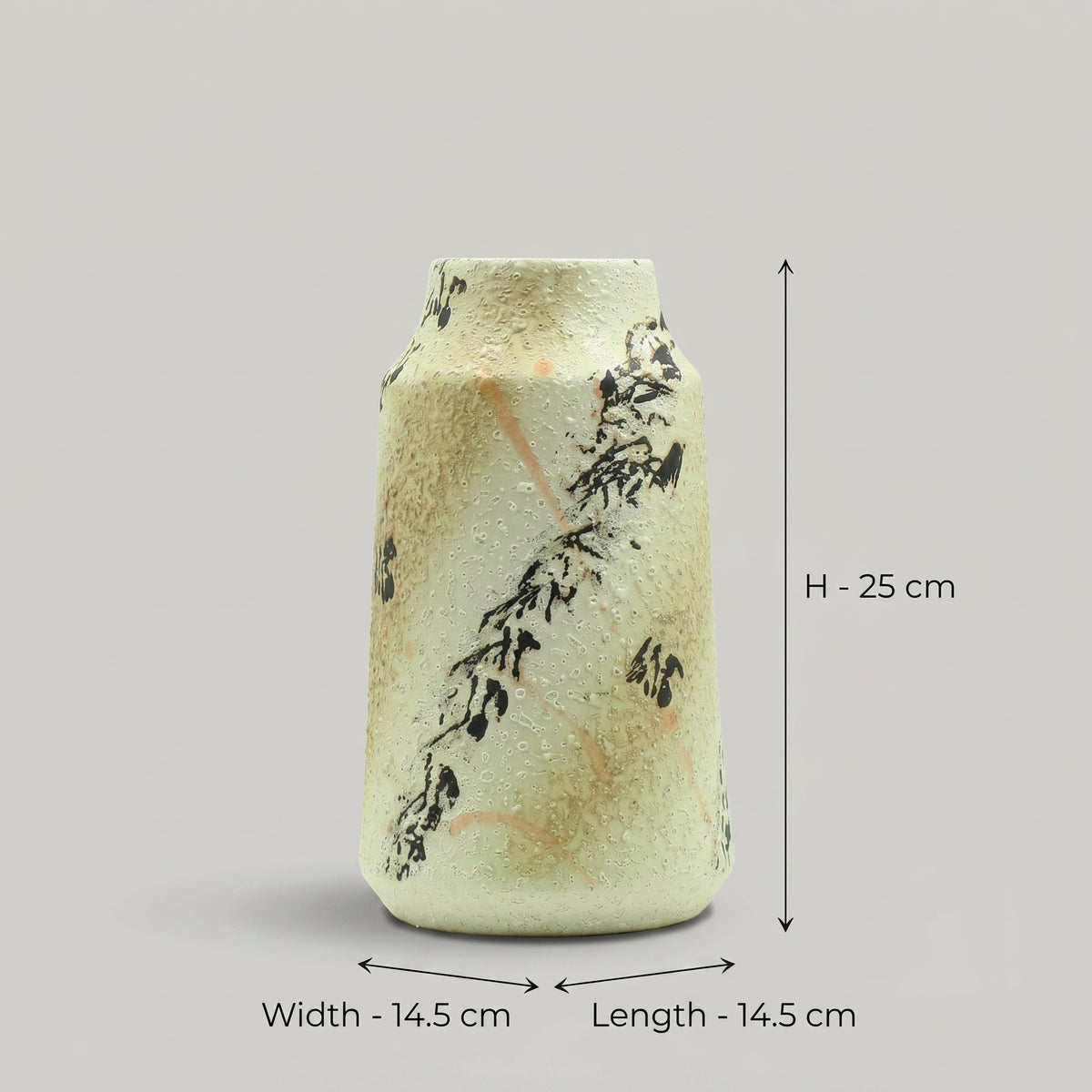 Painted Ceramic Flower Vase By Zodiya
