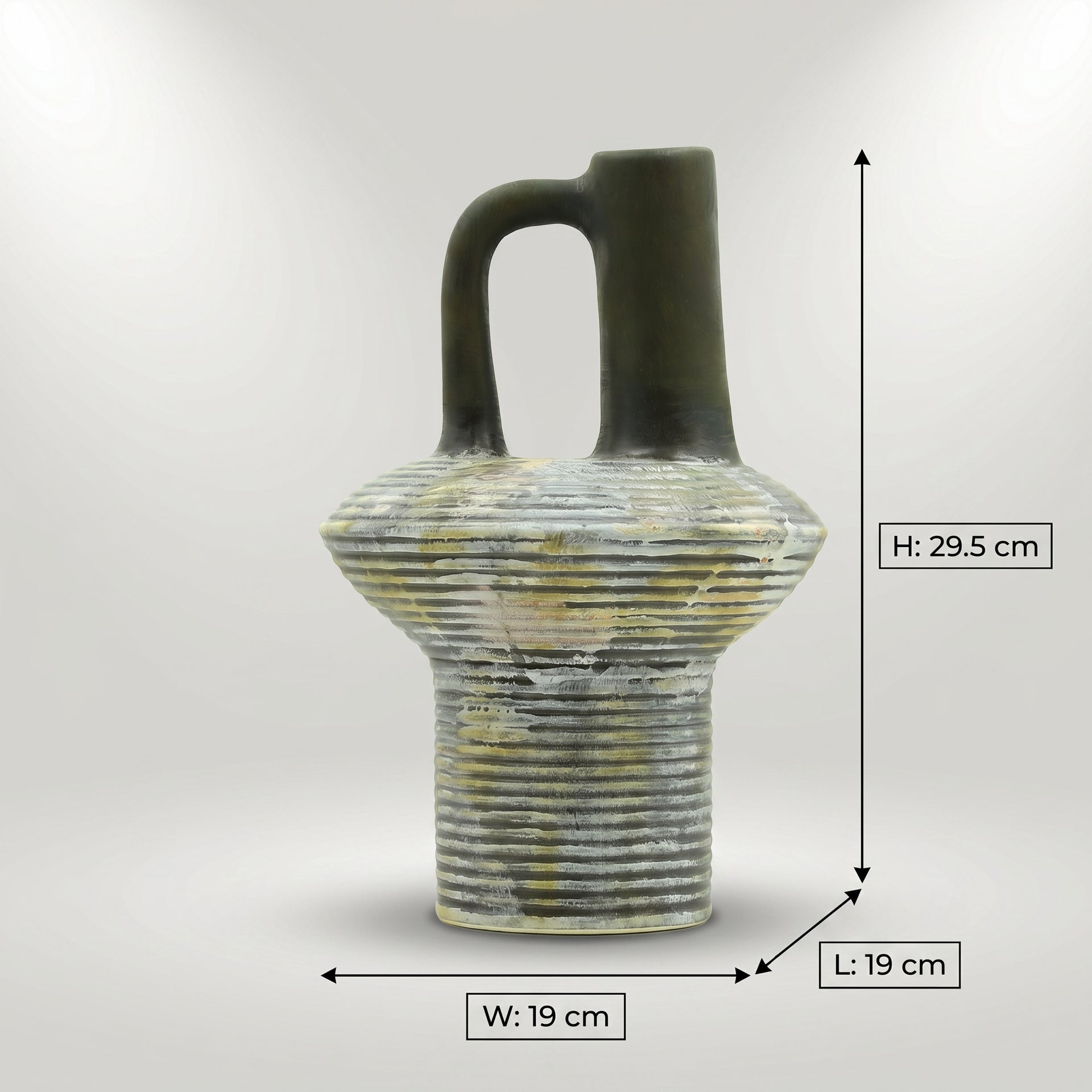 Black Ceramic Vase by Zodiya