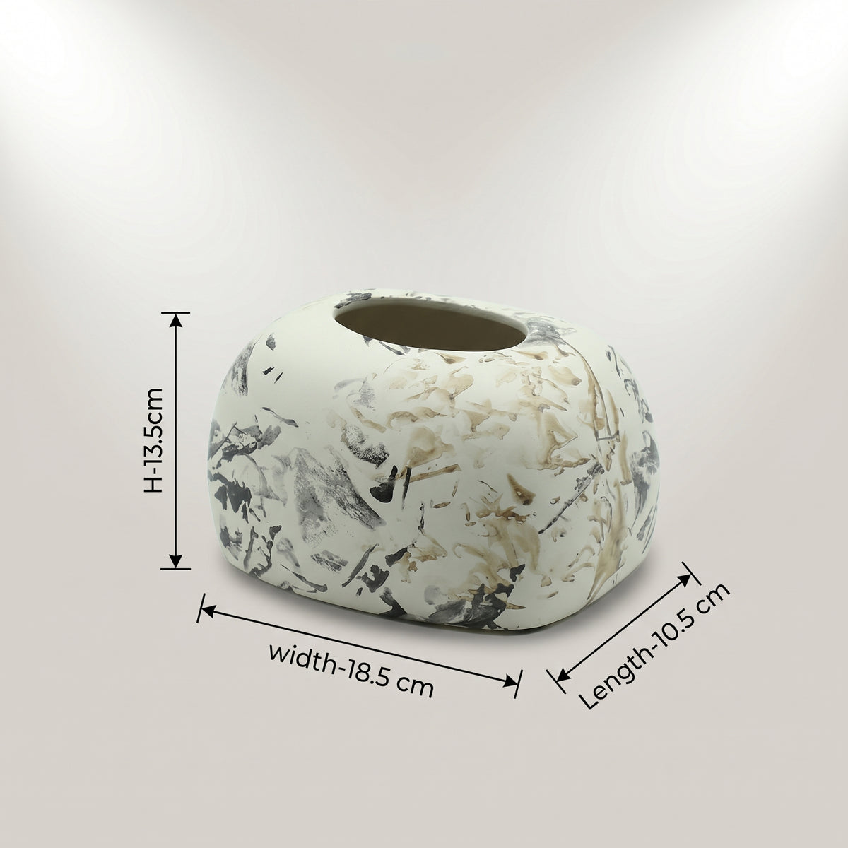 Ceramic Tissue Box By Zodiya