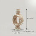 Terracotta Ring Ceramic Vase By Zodiya