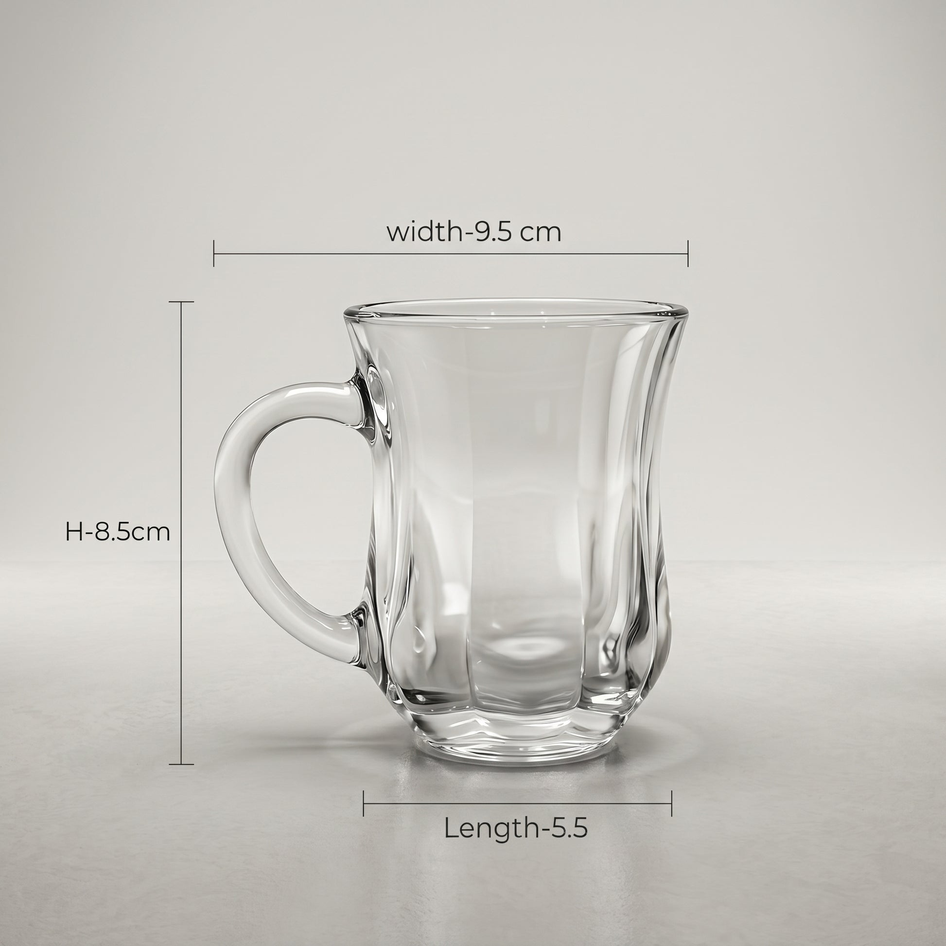 Glass Cup Set Of 6 By Zodiya-2