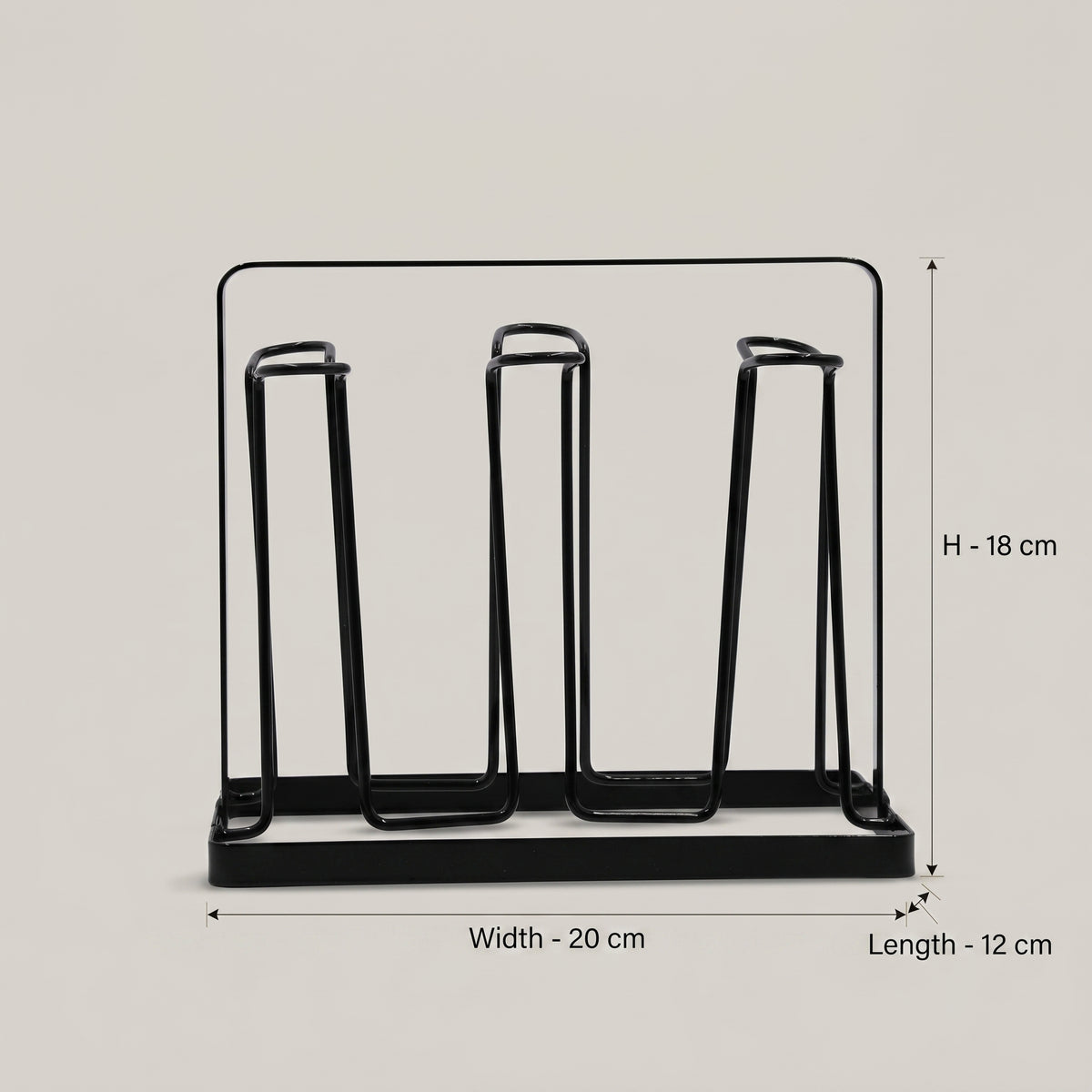 Square Metal Glass Holder By Zodiya