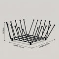 Black Counter Top Organiser Basket by Zodiya