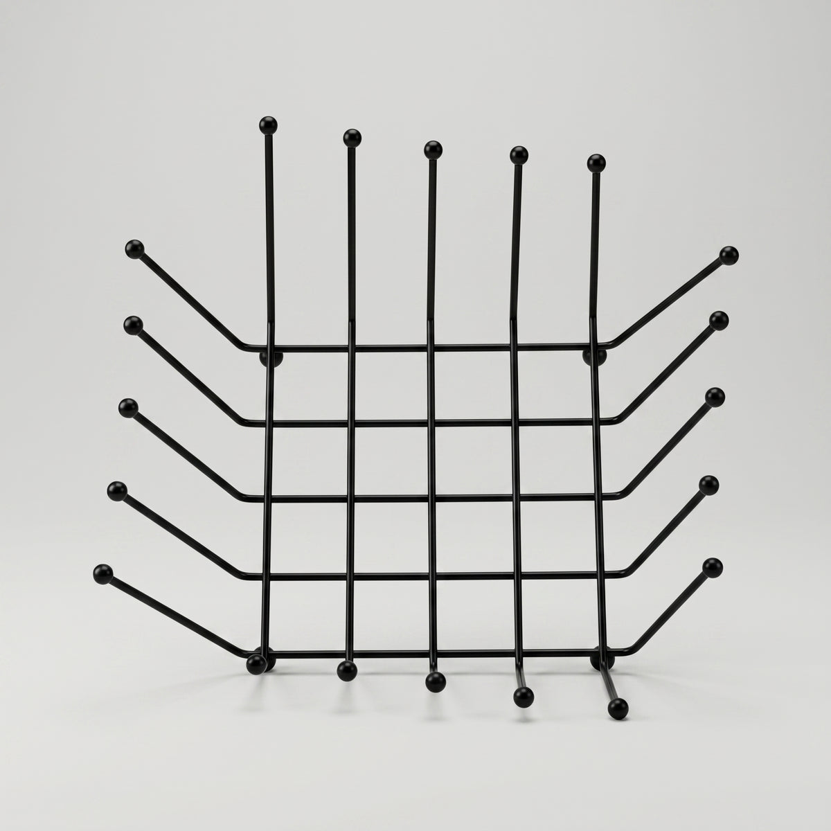 Black Counter Top Organiser Basket by Zodiya