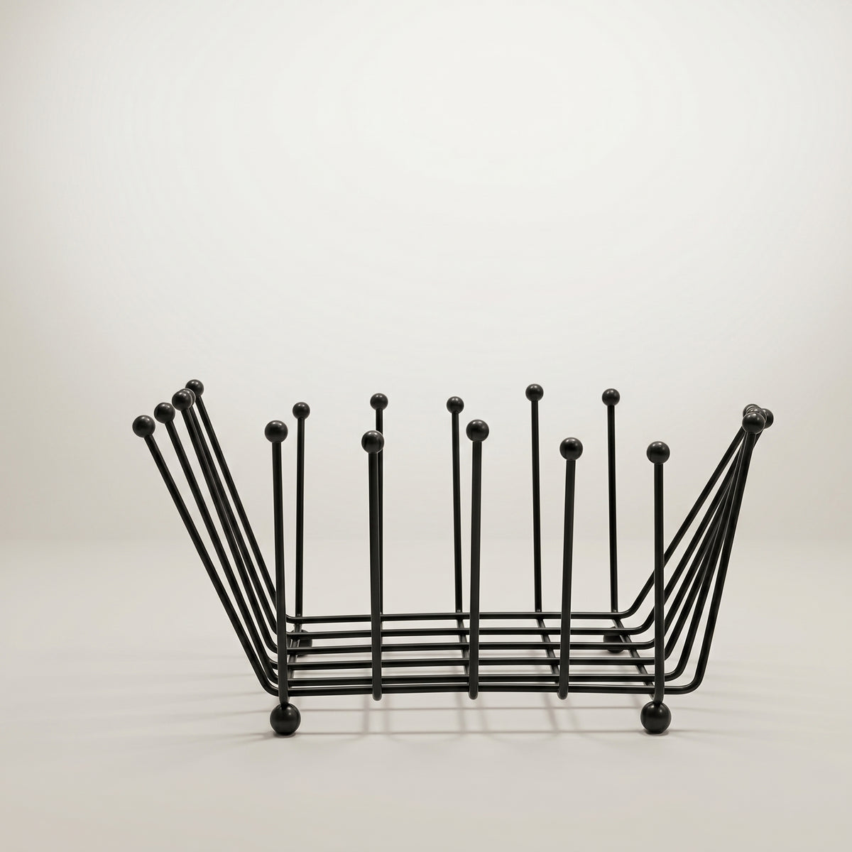 Black Counter Top Organiser Basket by Zodiya