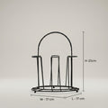 Black Metal Glass Holder By Zodiya
