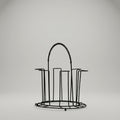 Black Metal Glass Holder By Zodiya
