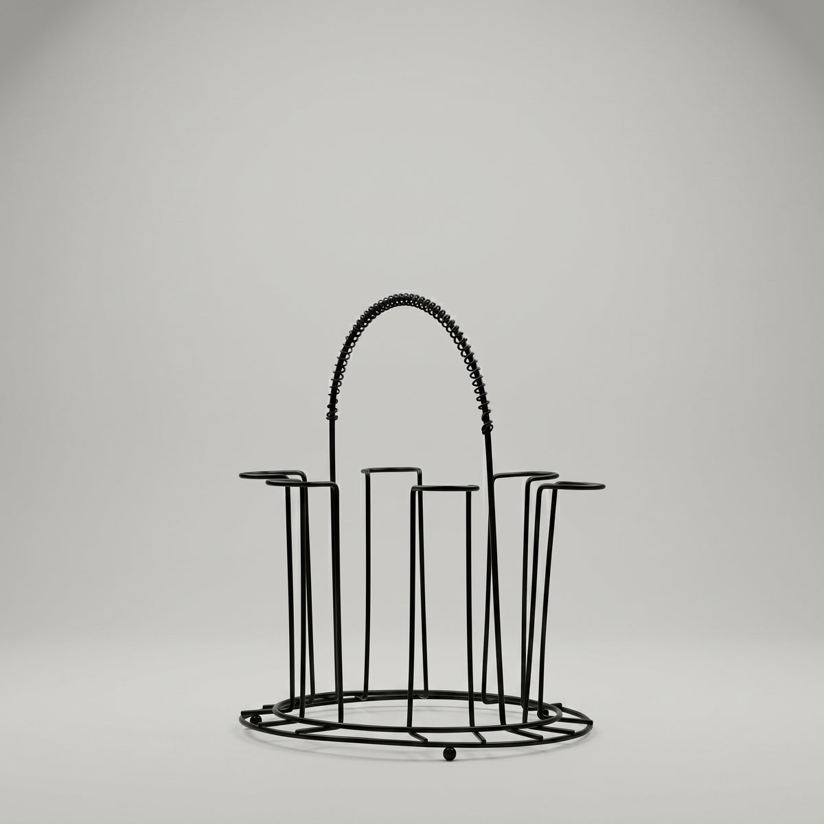 Black Metal Glass Holder By Zodiya