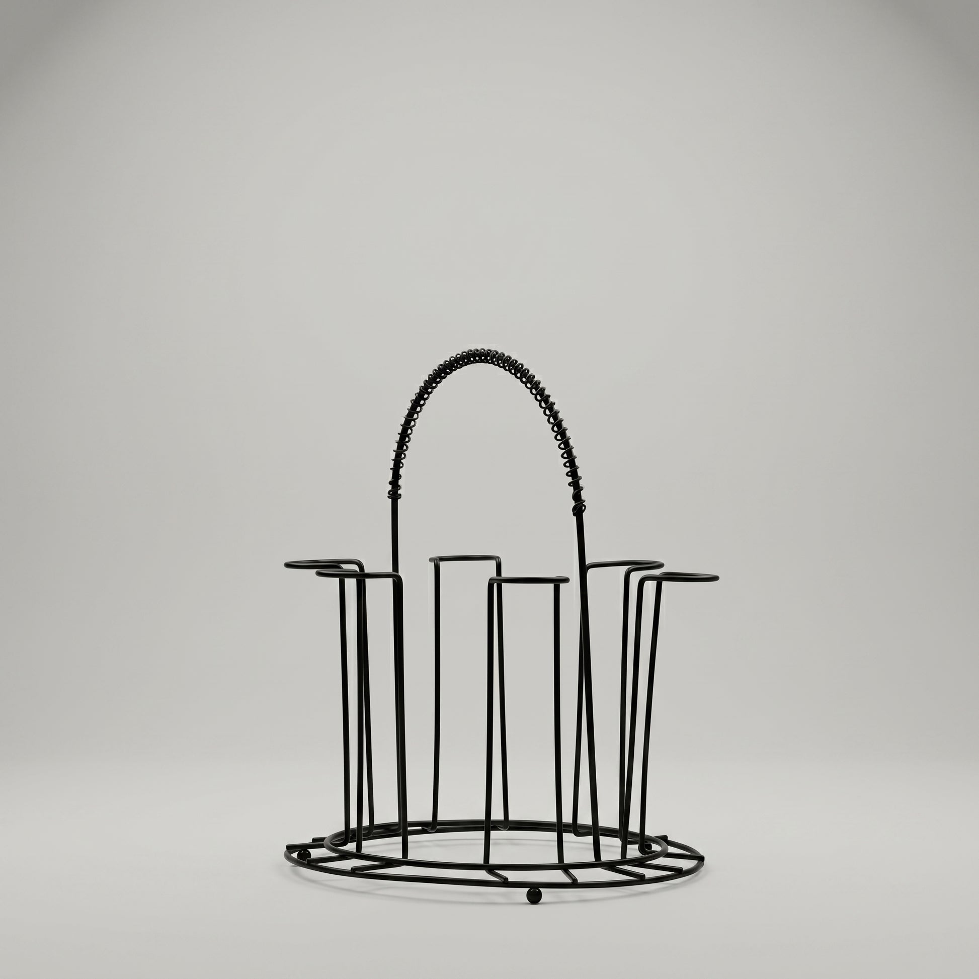 Black Metal Glass Holder By Zodiya-5