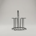 Black Metal Glass Holder By Zodiya