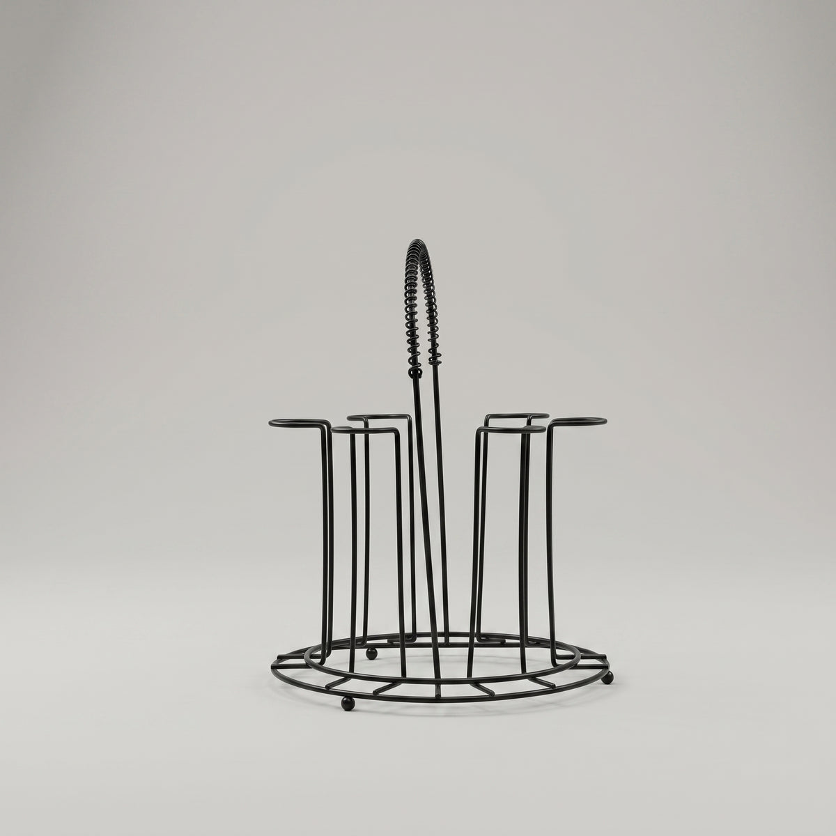 Black Metal Glass Holder By Zodiya