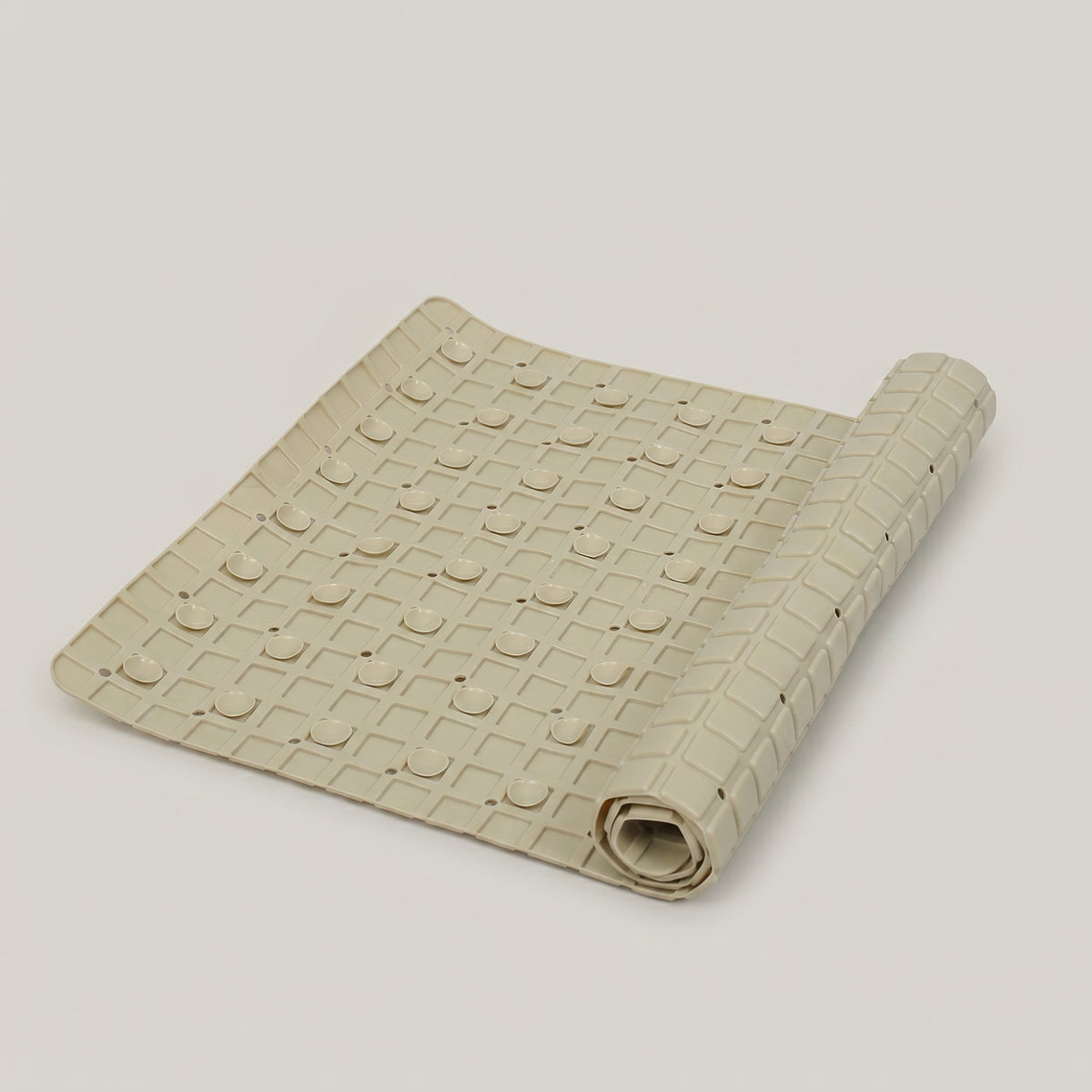 Cream Plastic Bath Mat By Zodiya