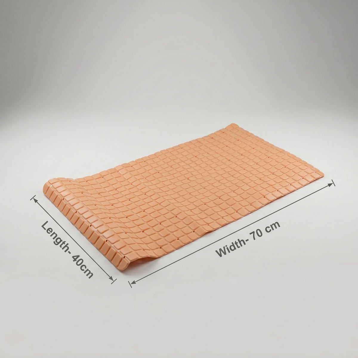 Orange Anti Slip Bath Mat By Zodiya