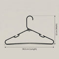 Black Plastic Cloth Hanger Set Of 10 By Zodiya