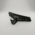 Black Plastic Cloth Hanger Set Of 10 By Zodiya