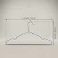 Purple Metal Cloth Hanger Set Of 10 By Zodiya