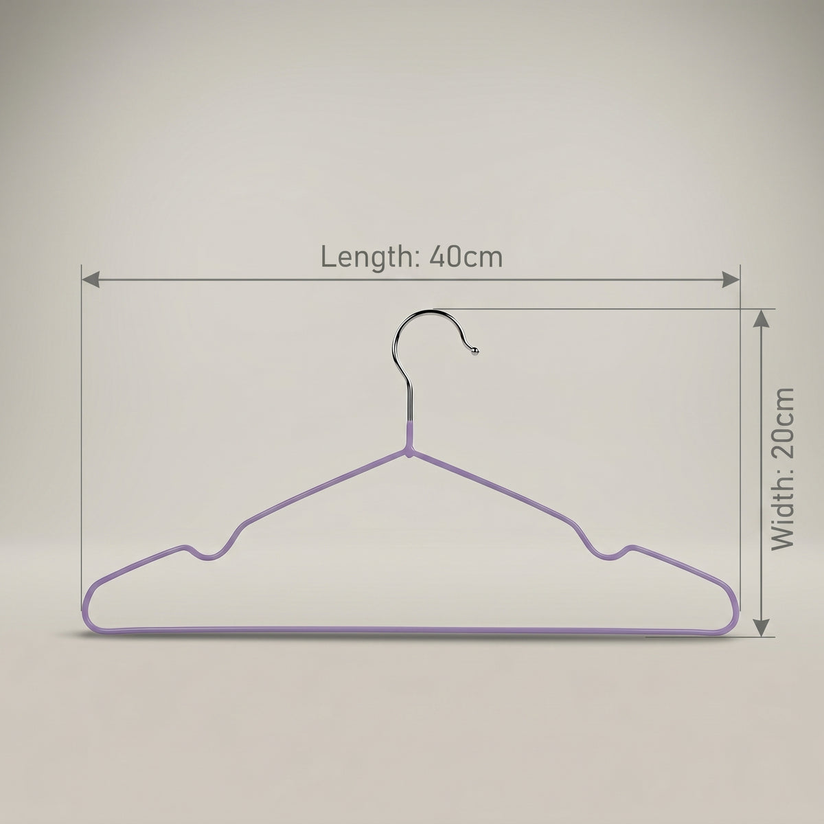 Purple Metal Cloth Hanger Set Of 10 By Zodiya