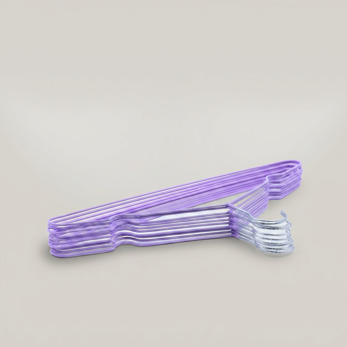 Purple Metal Cloth Hanger Set Of 10 By Zodiya