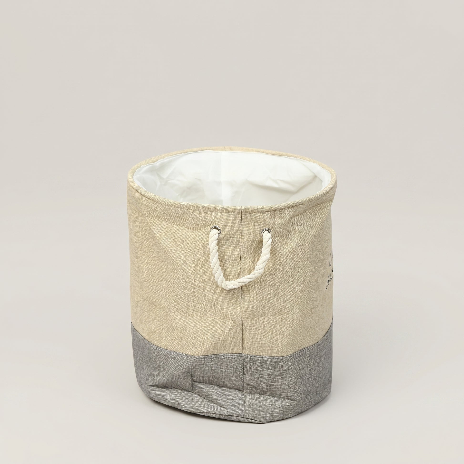 Beige Cloth Laundry Bag by Zodiya-3