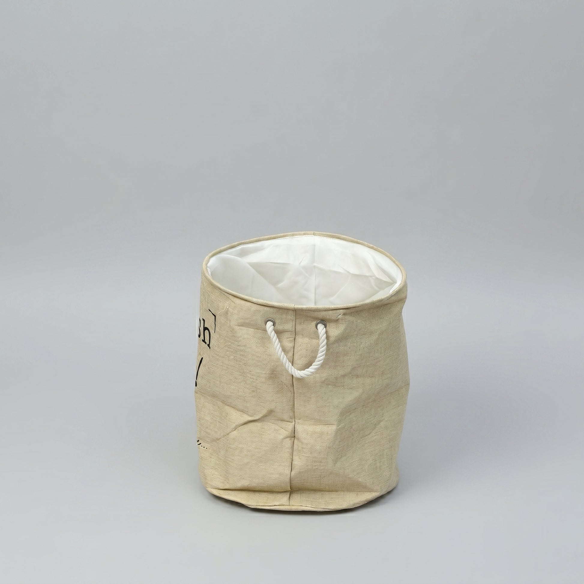 Beige Plastic Laundry Bag By Zodiya-5