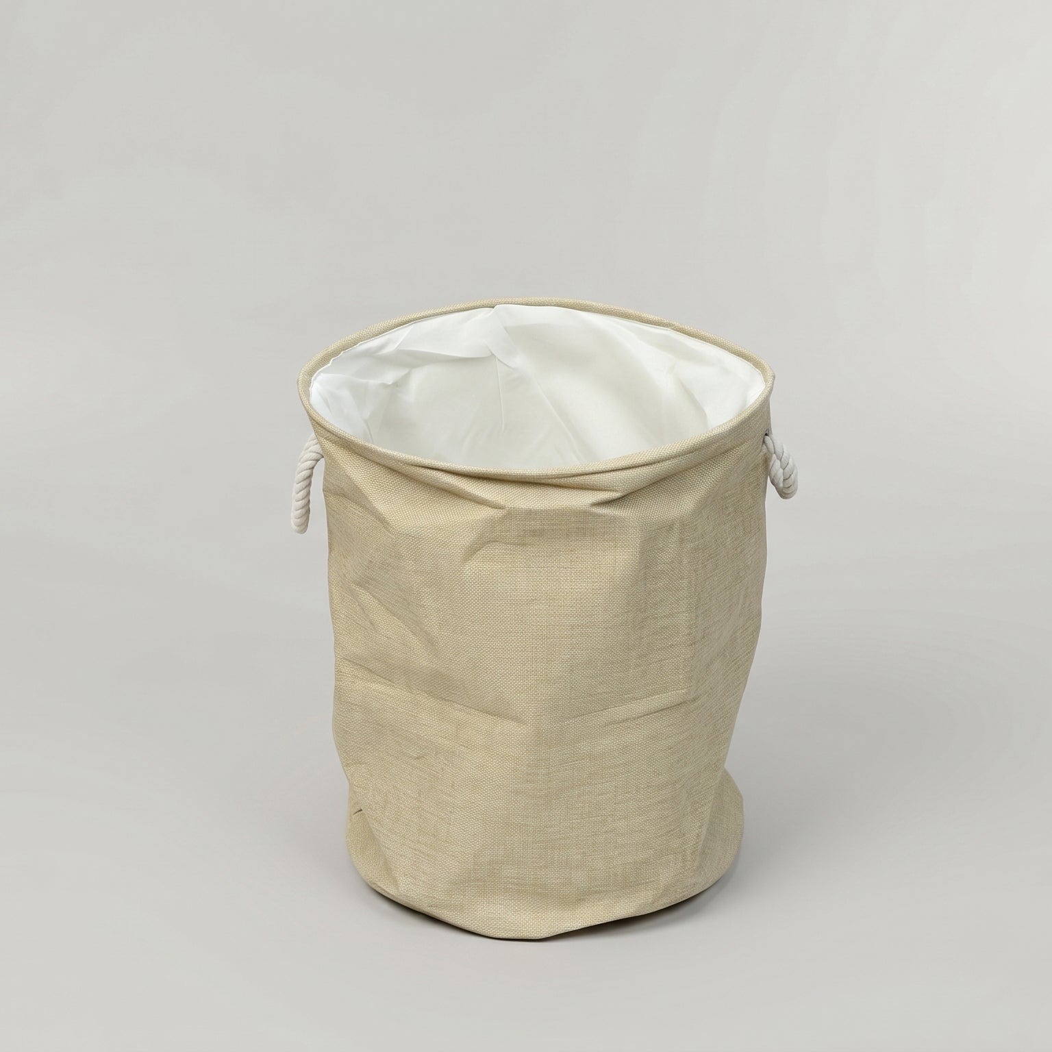Beige Plastic Laundry Bag By Zodiya-3