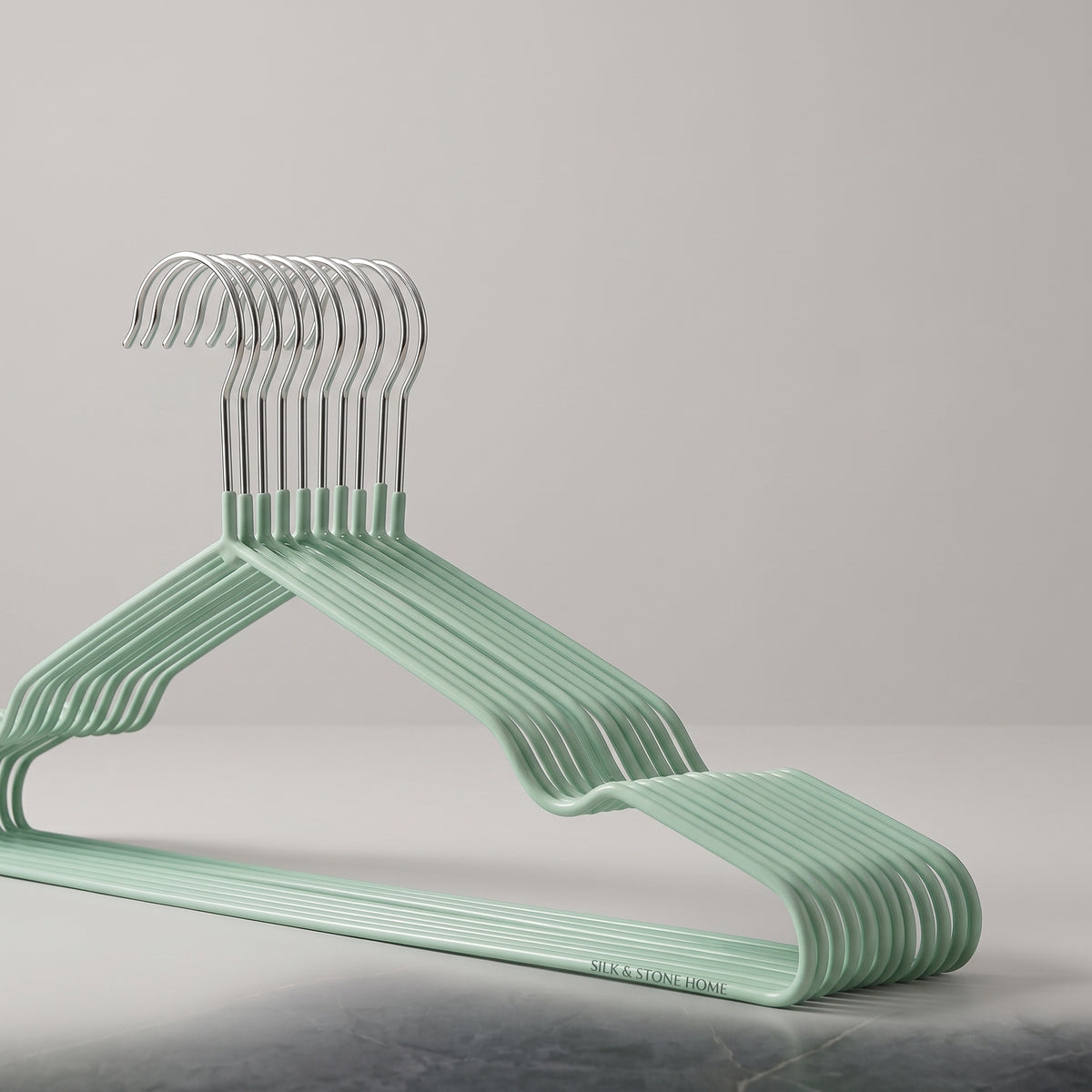 Green Metal Cloth Hanger By Zodiya