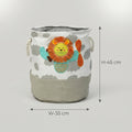 Multicolor Fabric Laundry Bag By Zodiya