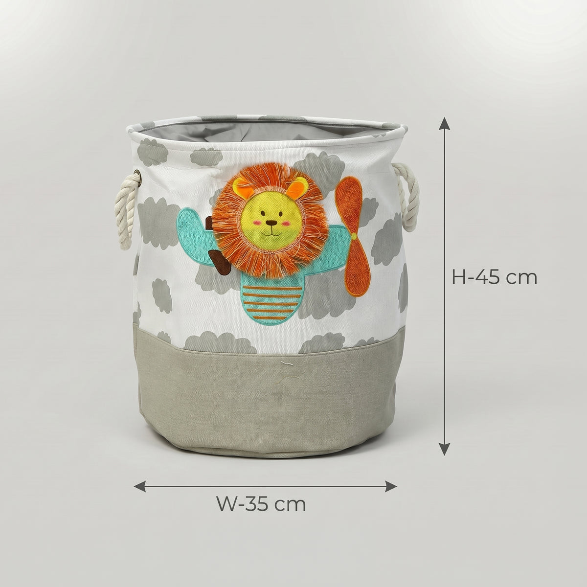 Multicolor Fabric Laundry Bag By Zodiya