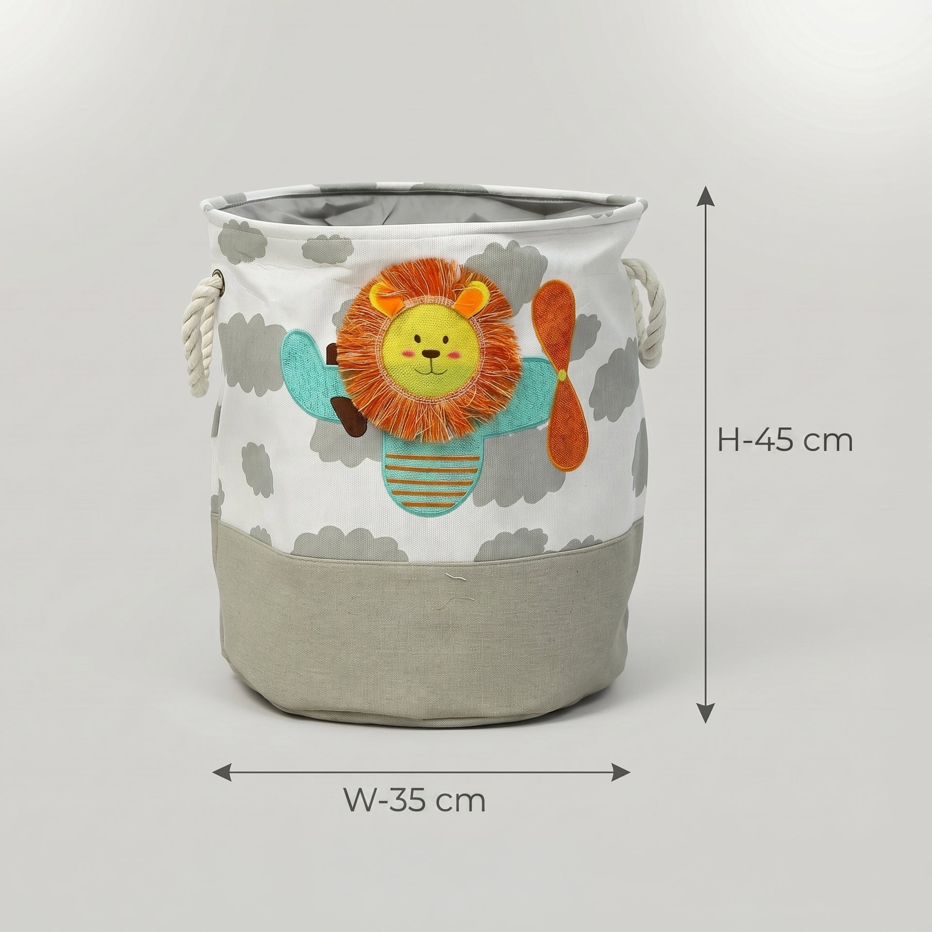 Multicolor Fabric Laundry Bag By Zodiya