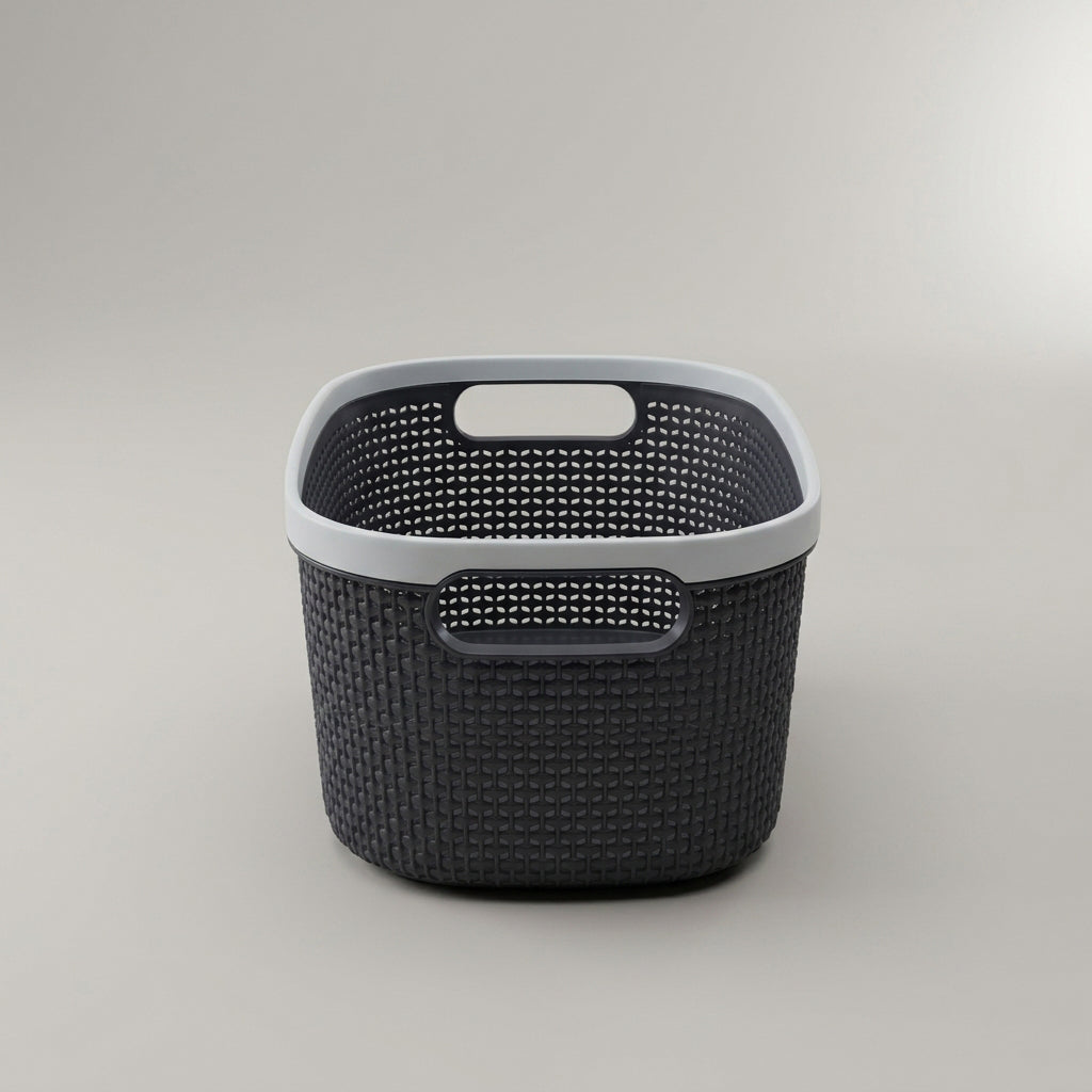 Black Multipurpose Organiser Basket by Zodiya