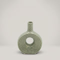 Grid Pattern Ceramic Flower Vase By Zodiya