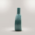Blue Grid Pattern Ceramic Flower Vase By Zodiya