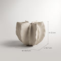 Off-white Cactus Ceramic Vase (small) By Zodiya
