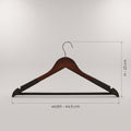 Grey Wooden Cloth Hanger Set Of 3 By Zodiya