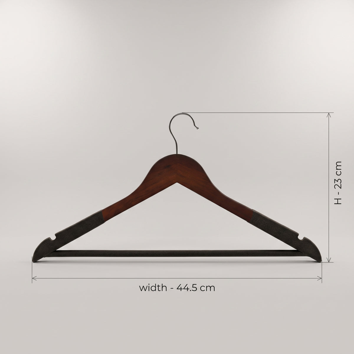Grey Wooden Cloth Hanger Set Of 3 By Zodiya