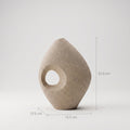 Beige Stone Ceramic Flower Vase By Zodiya