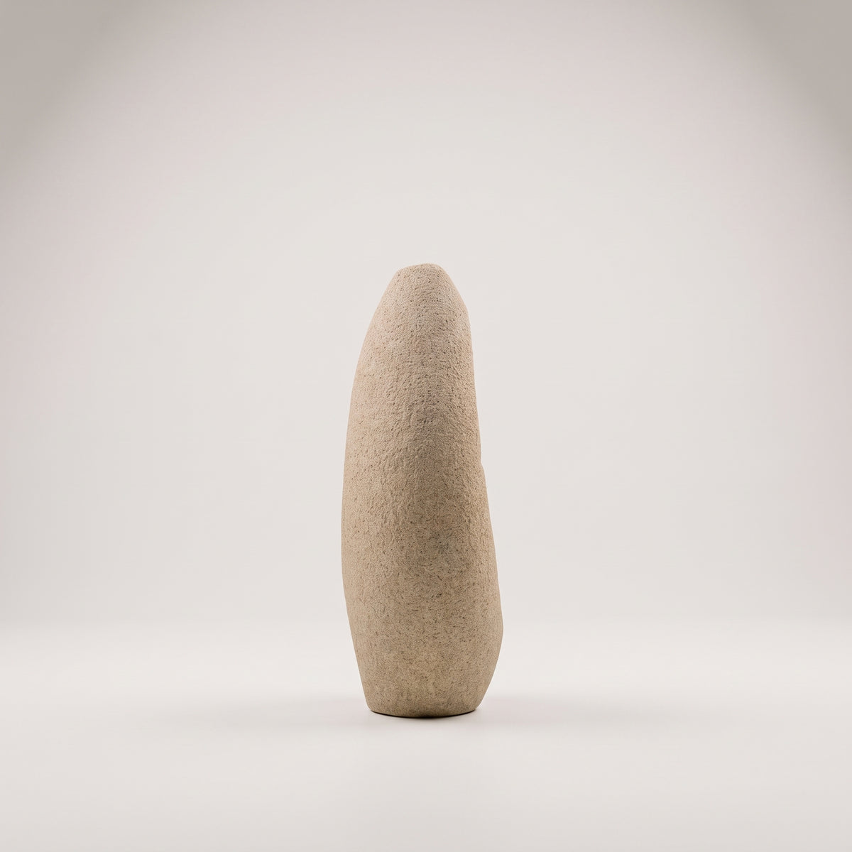 Beige Stone Ceramic Flower Vase By Zodiya
