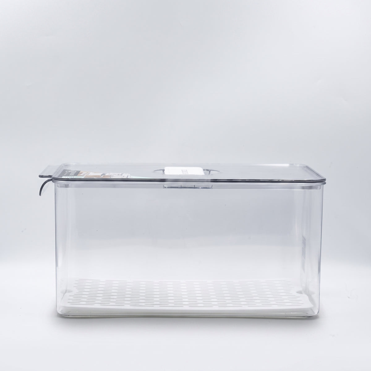 Leakproof Refrigerator Storage Box With With Lid & Removable Drain Plate By Zodiya