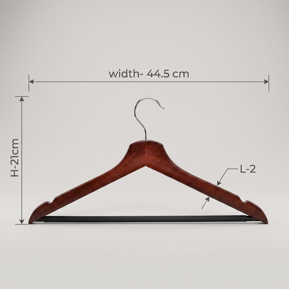 Wooden clothes hanger Set of 3 by Zodiya