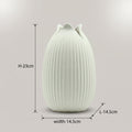 White Tulip Ceramic Flower Vase By Zodiya