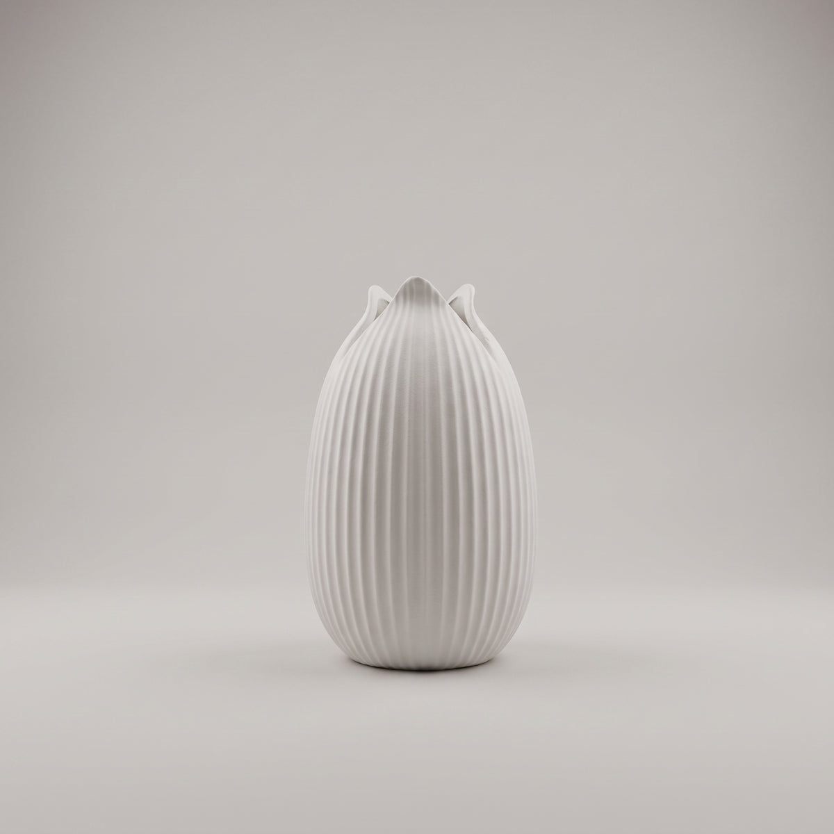 White Tulip Ceramic Flower Vase By Zodiya