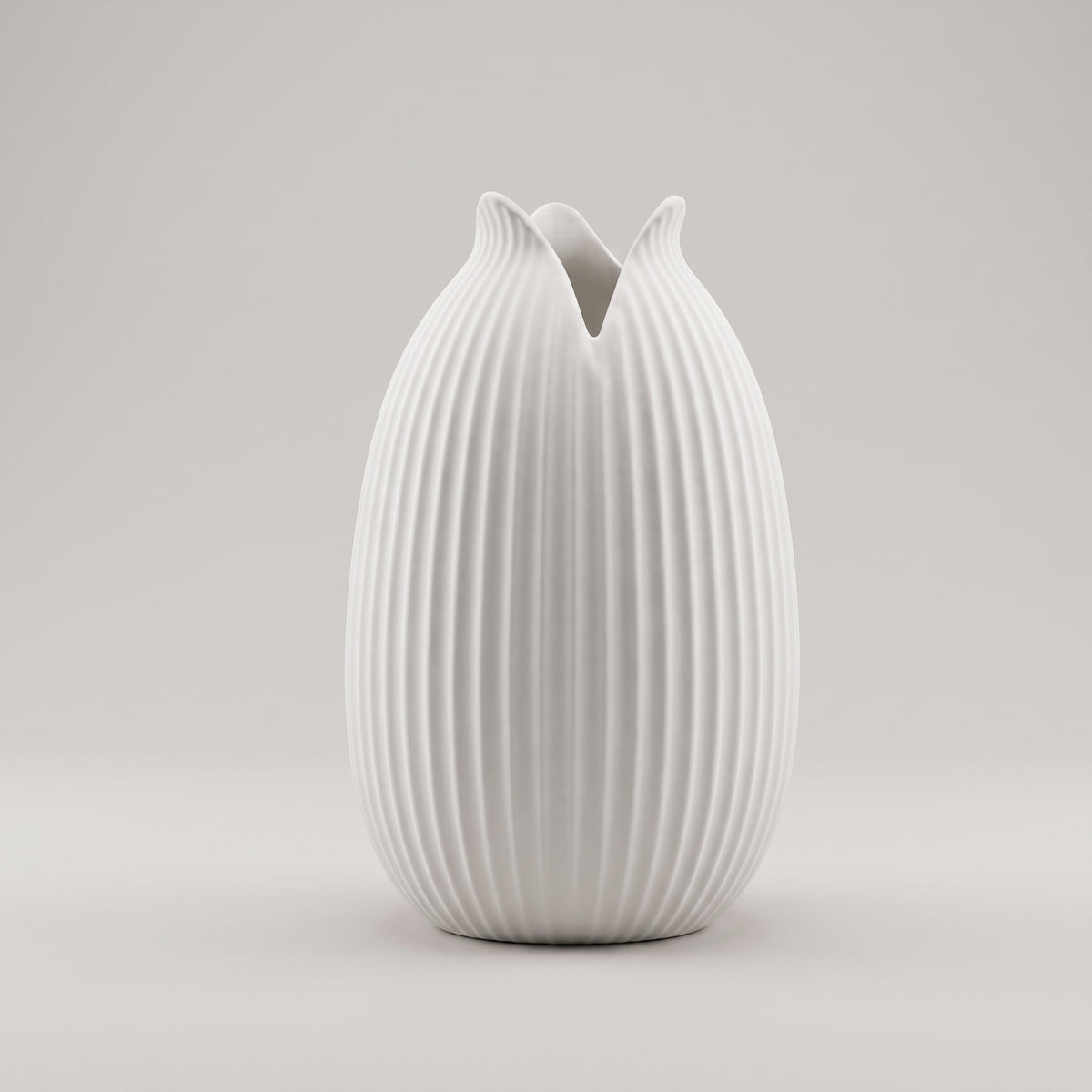 White Tulip Ceramic Flower Vase By Zodiya